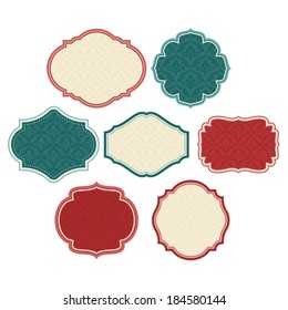 Vintage labels set.