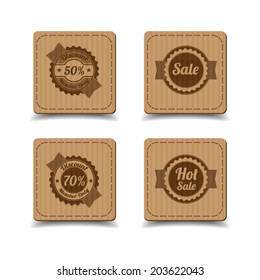 Vintage labels set.