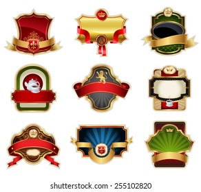 Vintage labels set