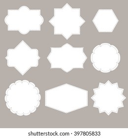 Vintage labels set