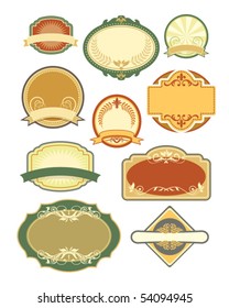 vintage labels set 4