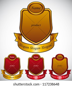 Vintage labels set isolated on white background, vectors collection, elements easy to use or edit separately.
