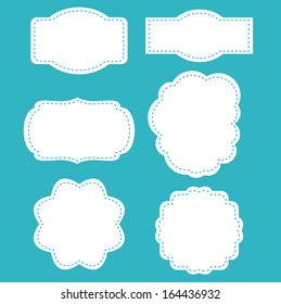 Vintage labels set isolated on black backgroundÃ?Â  