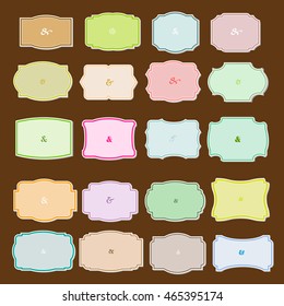 Vintage labels set vector
