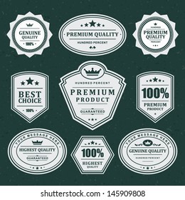 Vintage labels set. Vector design elements. 