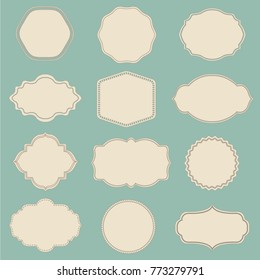 Vintage Labels Set, Vector Illustration