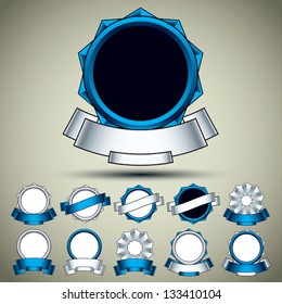Vintage labels set, vectors collection.