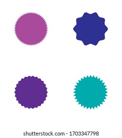 Vintage  labels, stickers. Design elements. Simple flat style  A collection of different types icon. Vector illustration