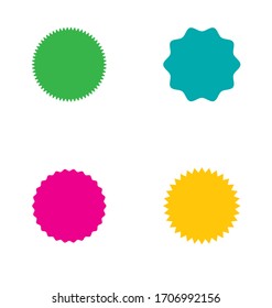 Vintage  labels, stickers. Design elements. Simple flat style  A collection of different types icon. Vector illustration