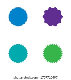 Vintage  labels, stickers. Design elements. Simple flat style  A collection of different types icon. Vector illustration