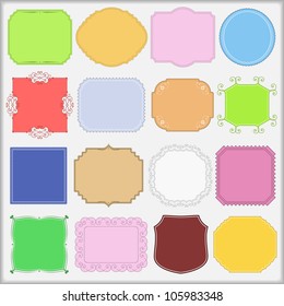 Vintage labels, vector eps10 illustration