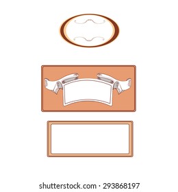 Vintage labels vector set