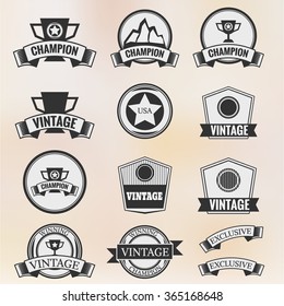 Vintage Labels  Vector set