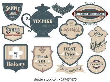 Vintage label&sticker A