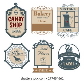 Vintage label&sticker B
