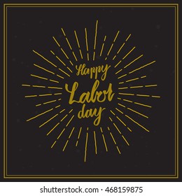 vintage Labor Day poster designs vector illusion