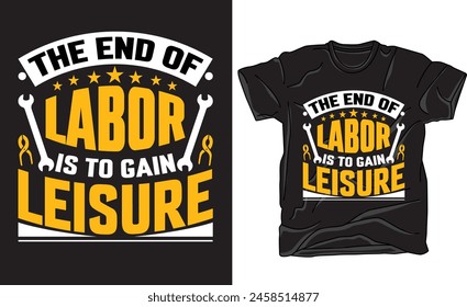 Vintage Labor Day Typography T-shirt Design vector.Labor Day Vector Graphics.Labor Day t-shirt vector , ready to used for fashion, print, poster, banner, gift., card, sticker and etc.