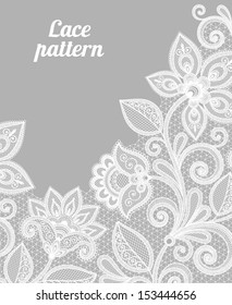 Vintage Lace Background For Invitation Or Greeting Card