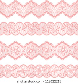 Vintage lace background, ornamental flowers. Vector texture.