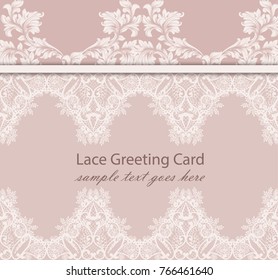 Vintage lace background Vector. Intricate handmade ornaments