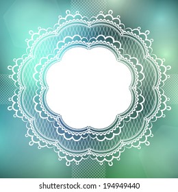 Vintage lace border