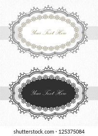 Vintage lace borders set