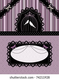 vintage lace card