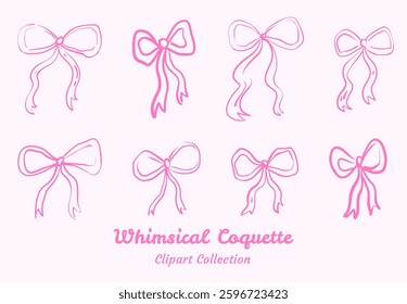 Vintage Lace and Coquette Ribbon Illustration Charming and Delicate Look For Vintage and Romantic Themes
