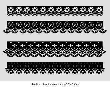 Trim Lace Ribbon for Decorating .Jacquard Mesh Lace Fabric.Vector