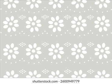 vintage lace cotton vector Decorative ornament for border of fabric 
 Stylized texture of embroidery, imitation satin stitch. Abstract background texture in geometric ornamental style. Seamless design