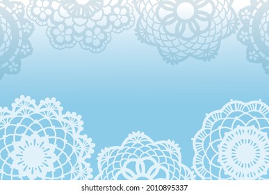 Fondo de encaje vintage. Ilustración vectorial.