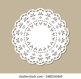 Vintage Lace Doily, Decorative Place Mat, Laser Cutting Design