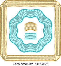 Vintage lace elegant frames. Vector template for you design.