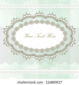 Vintage lace frame