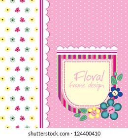 vintage lace frame design. vector illustration