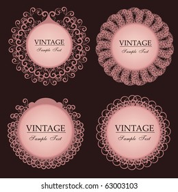 vintage lace frames