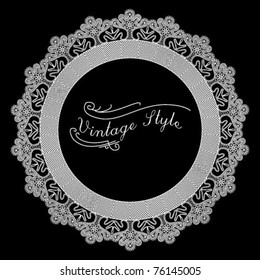 Vintage lace frames