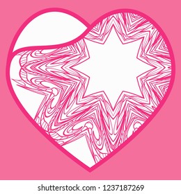 Vintage Lace Heart With Flower. Luxury Design For Invitations, Cards. Vector Illustration