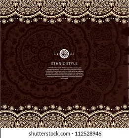 Vintage lace ornament