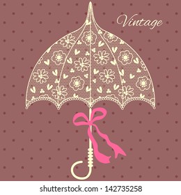 vintage bridal umbrella