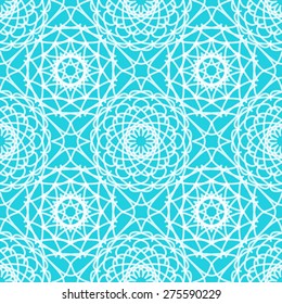Vintage lace seamless pattern with circular ornaments