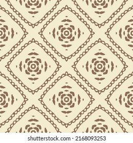 A vintage lacy squares seamless vector pattern