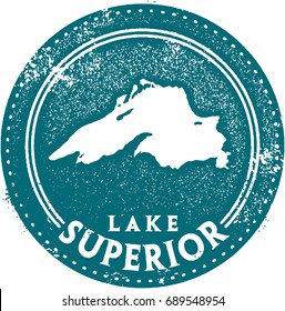 Vintage Lake Superior Great Stamp