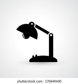 Vintage lamp icon vector 