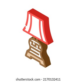vintage lamp isometric icon vector. vintage lamp sign. isolated symbol illustration