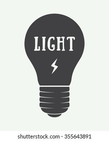 Vintage lamp and lighting logo, emblem, badge and design elements. Vector illustration