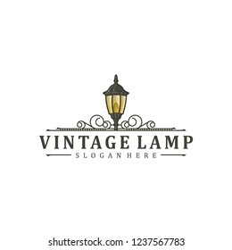 Vintage Lamp logo design