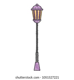 vintage lamp post street light