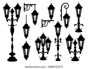 Vintage lamp vector design illustration isolated on background