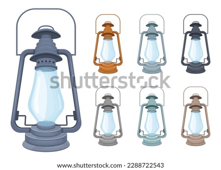 Vintage lamp vector design illustration isolated on background